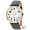 Reloj Nowley hombre dorado correa negra